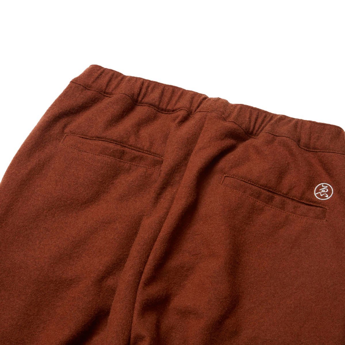 EVISEN SKATEBOARDS WOOL PINTUCK TRACK PANTS BROWN