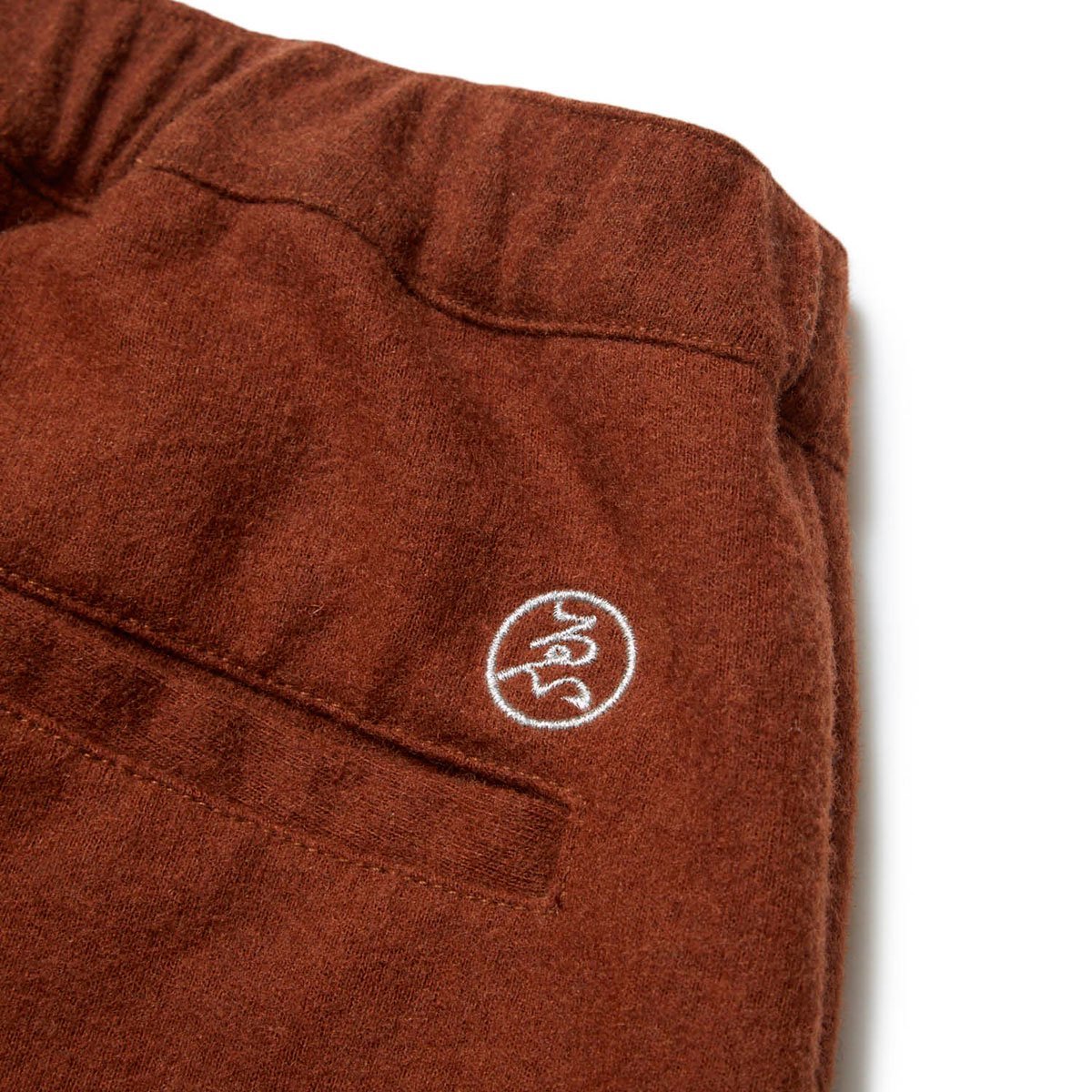 EVISEN SKATEBOARDS WOOL PINTUCK TRACK PANTS BROWN