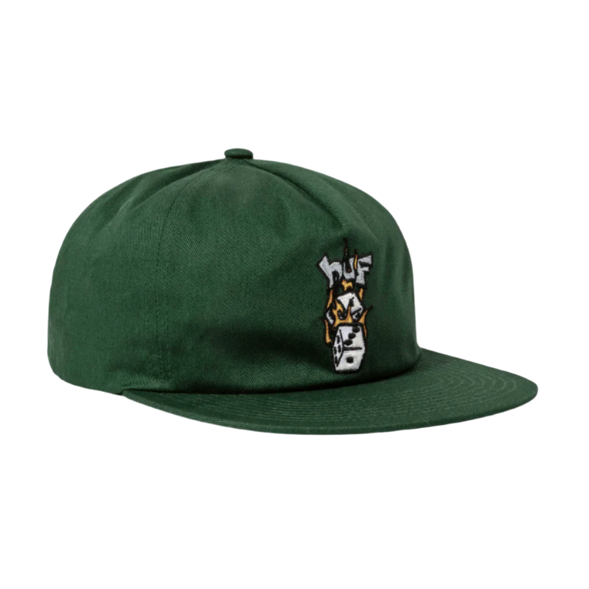 HUF WORLDWIDE DICEY SNAPBACK CLOVER GREEN