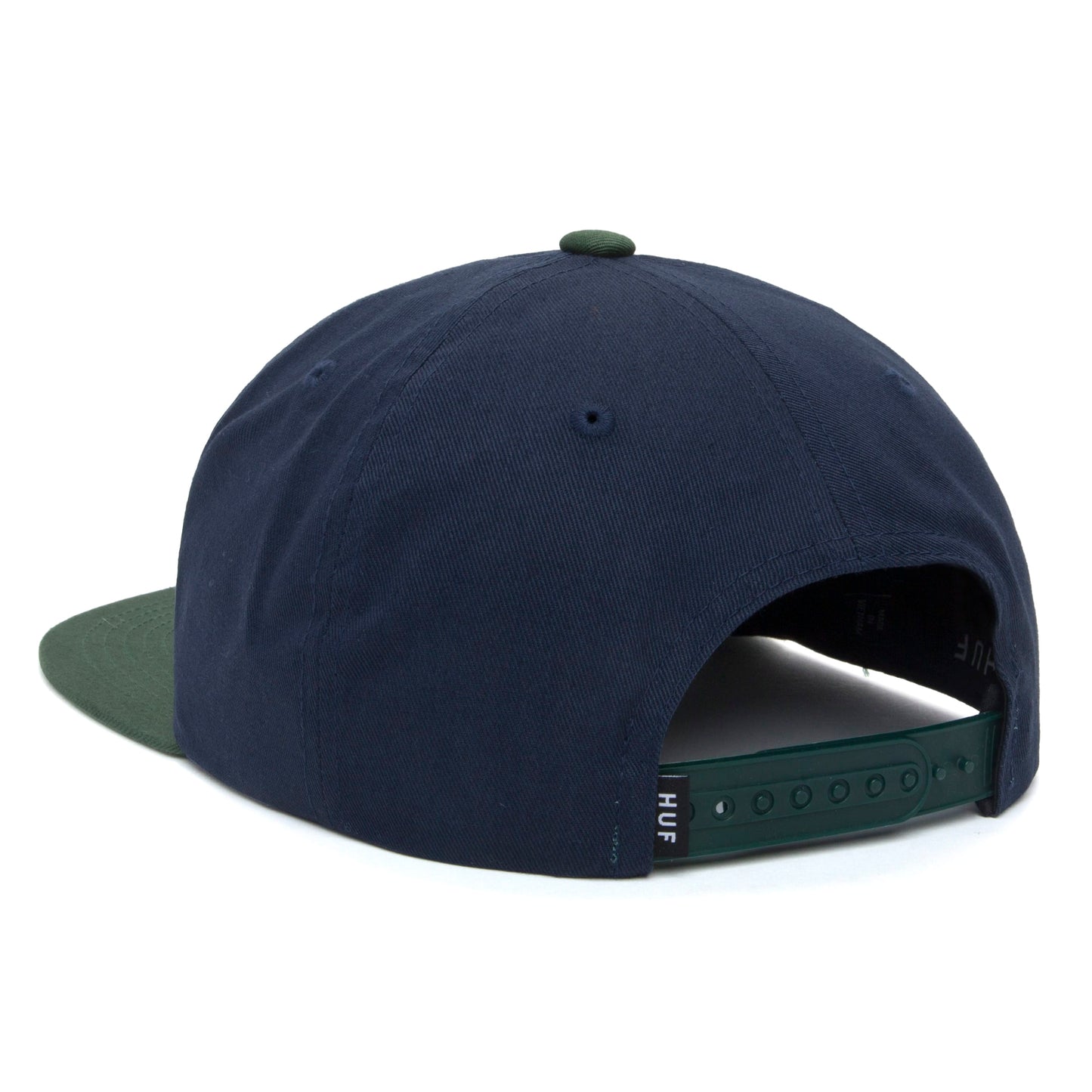 HUF WORLDWIDE H CLASS SNAPBACK NAVY N GREEN