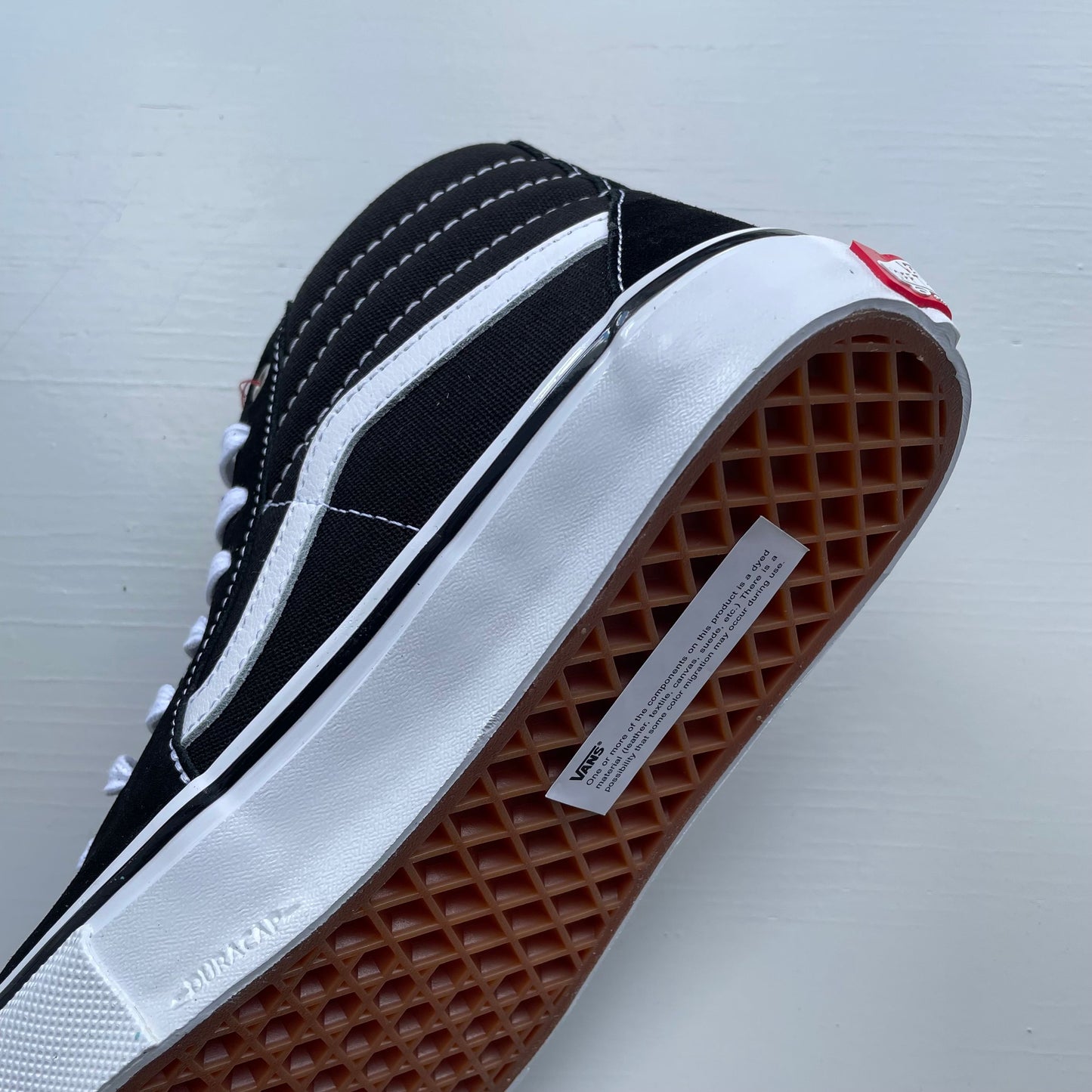 VANS SKATE SK8 HI BLACK / WHITE