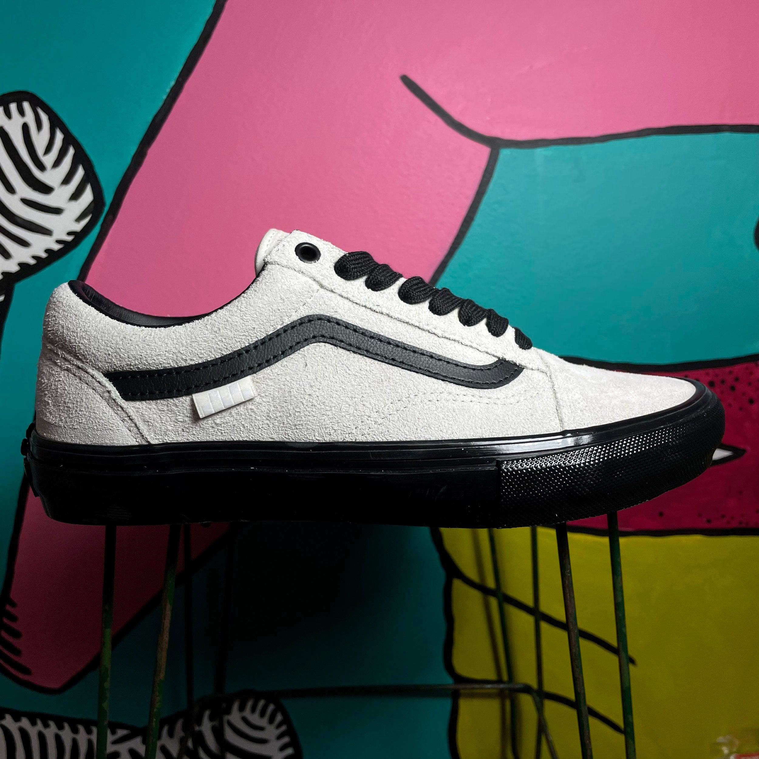 Vans skate clearance blanc