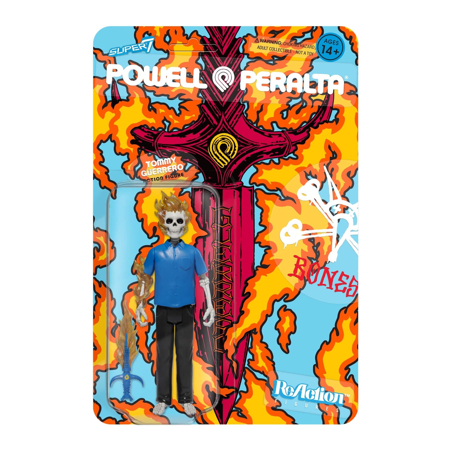 SUPER 7 POWELL PERALTA REACTION WAVE 1 TOMMY GUERRERO FLAMING DAGGER
