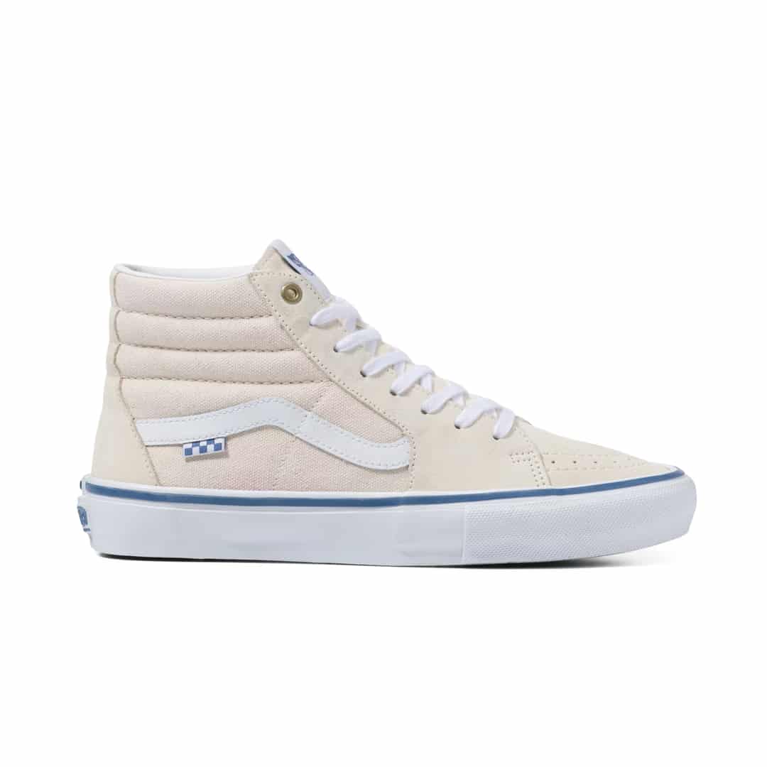 VANS SKATE SK8 HI RAW CANVAS CLASSIC WHITE