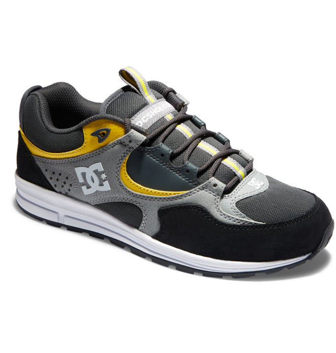 DC SHOE CO KALIS LITE BLACK GRAY YELLOW Olympia Skateshop