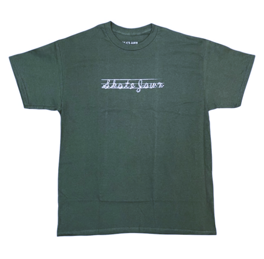 SKATE JAWN CHALK TEE FOREST GREEN