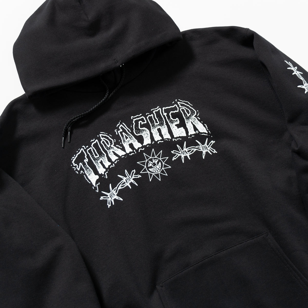 Thrasher hoodie clearance black and white