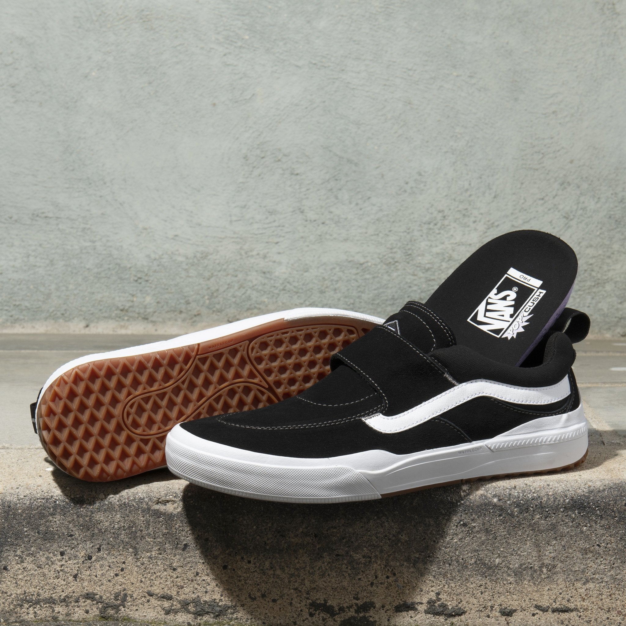 VANS KWALK 2 VELCRO BLACK WHITE Olympia Skateshop