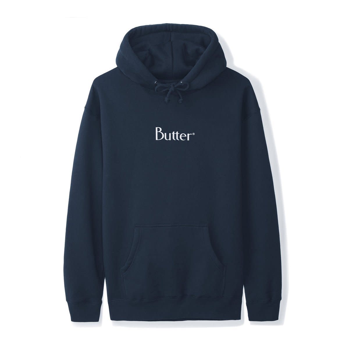 BUTTERGOODS CLASSIC LOGO PULLOVER HOODIE NAVY